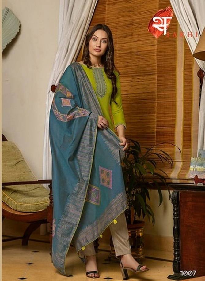 SWAGAT SAKHI Latest Fancy Designer Stylish Festive Wear Muslin With Embroidery Work Salwar Suit Collection